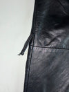 Vintage Black Leather Utility Field Jacket (2XL)