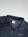 Y2K Nike Black & Purple Windbreaker Jacket – Mesh Lined – Made in Hong Kong (S)
