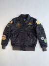 ZAlpha Industries Air Crew MA-1 Bomber Jacket | Heavy Patchwork Aviation Style (Very Rare)  (L)