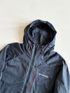 Columbia Softshell Hooded Jacket Navy with Red Zip Accents (2XL)