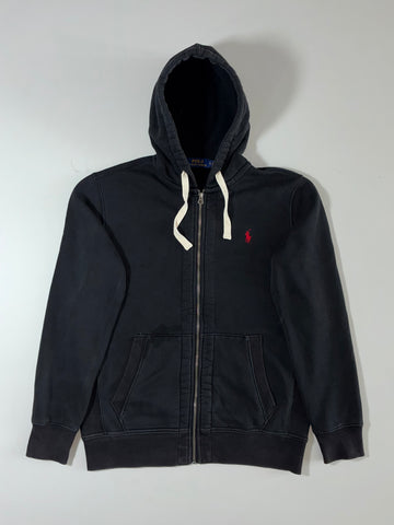 Polo Ralph Lauren Black Zip-Up Hoodie  (M)