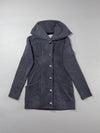 Oakley Gretchen Bleiler Signature Series Women's Grey Hooded Knit Cardigan Coat (M)