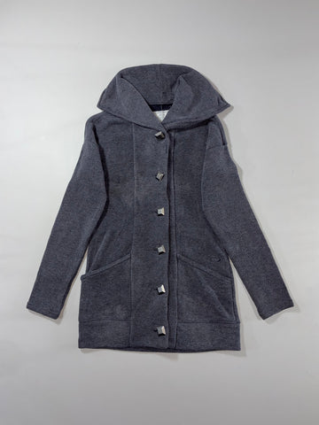 Oakley Gretchen Bleiler Signature Series Women's Grey Hooded Knit Cardigan Coat (M)