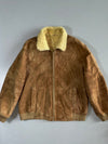 Vintage Premium Original (Furr Inside) Suede Leather Jacket (L)