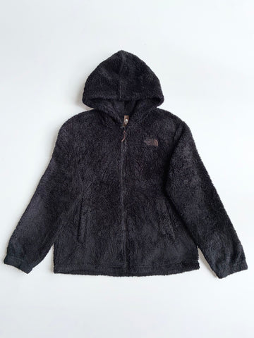 The North Face Black High Pile Fleece Hooded Zip Jacket (L)