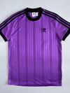 Adidas Originals 3-Stripe Jersey T-Shirt | Purple & Black (M)