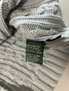 Lauren Ralph Lauren Cable Knit Boat Neck Sweater – Pale Blue (M/L)