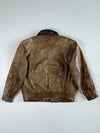 Vintage “Echt Leder” Brown Shirt-Collar Jacket (2XL/XL)
