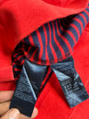 Tommy Hilfiger Red TH Logo Striped Sweatshirt (S)