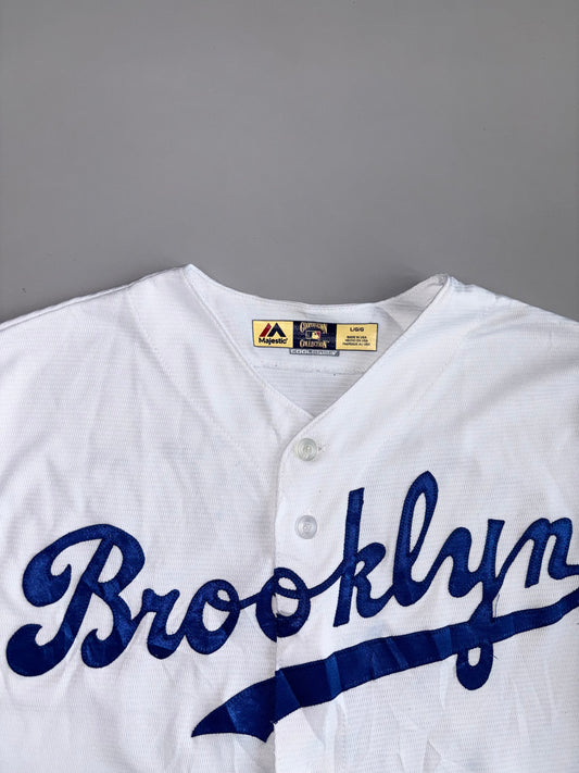 Brooklyn Dodgers x Majestic | Cooperstown Collection Jackie Robinson #42 Baseball Jersey (XL)