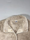 Fila Cream Sherpa Fleece Snap Jacket (S)