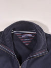 Tommy Hilfiger Navy Premium Cotton Full Zip Knit Sweater – (XL)