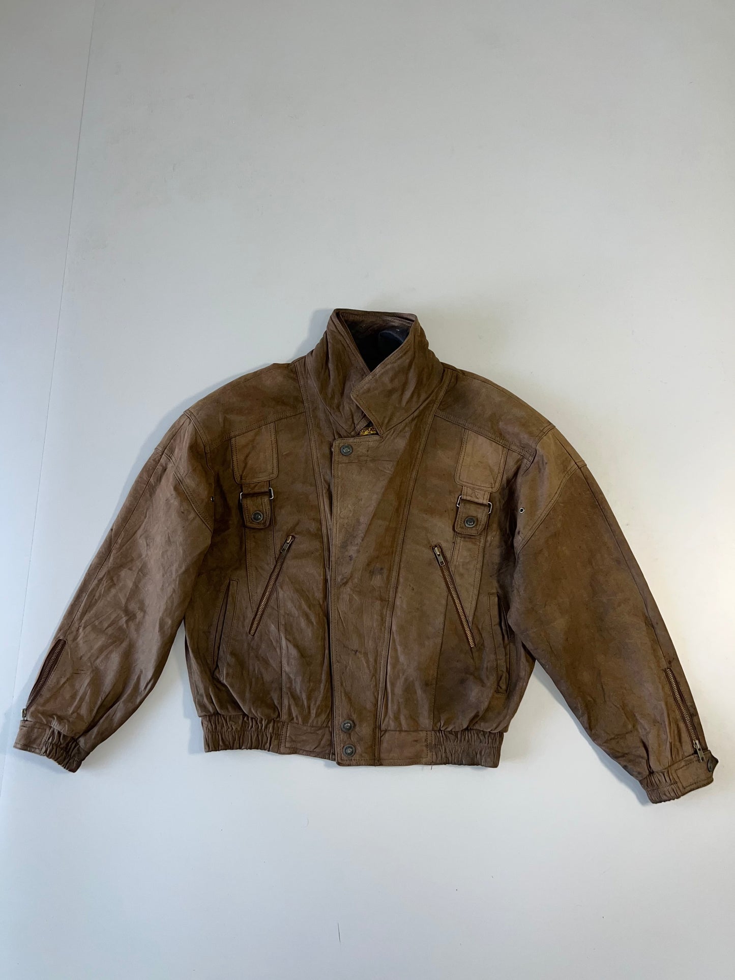 ZSuper Premium Rare Double Original Leather Jacket (M/L)
