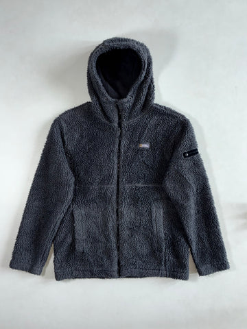 National Geographic Sherpa Fleece Zip-Up Hoodie – Charcoal Grey (L)