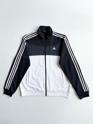 Adidas Black & White 3-Stripe Colorblock Track Jacket – Size (M)