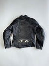 Vintage Rayo Racing Genuine Leather Motorcycle Jacket Real Leather Padded Armour (S)