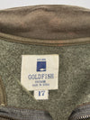 Goldfish Vintage Olive Full-Zip Track Jacket with "G" Patch (S)