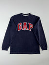 GAP Arch Logo Long Sleeve Tee – Navy (S)