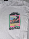 Stussy “Love and Hate” Graphic Long Sleeve Tee white (S)