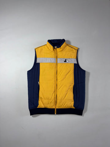 Black & White Collection Scottie Dog Colorblock Puffer Vest (L)