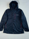 Columbia Softshell Hooded Jacket Navy with Red Zip Accents (2XL)
