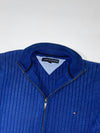 Tommy Hilfiger Blue Ribbed Full-Zip Sweater (M)