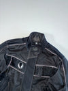 Belstaff Cordura Textile Motorcycle Jacket Black, Reflective Piping, Hytrel,Padded (S)