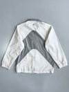Nike White & Grey Colourblock Windbreaker Jacket | Vintage Lightweight Jacket (M/L)