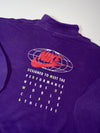 Vintage 90s Nike Purple Half Zip Sweatshirt, Made in Portugal (2XL/3XL)