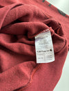 Carhartt Sleeve Logo Hoodie | Brick Red Original Fit (M/L)