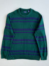 Chaps Forest Green & Navy Striped Crewneck Sweater(Xl)