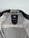 REV’IT! Black & Silver Genuine Leather Armoured Racing Jacket Padded (M)