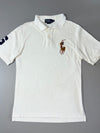 Polo Ralph Lauren White Big Pony No.3 Custom Fit Polo (S)