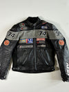 Roleff #34 Racewear Sponsor Patch Leather Jacket – AGV Racing Padded (M/L)