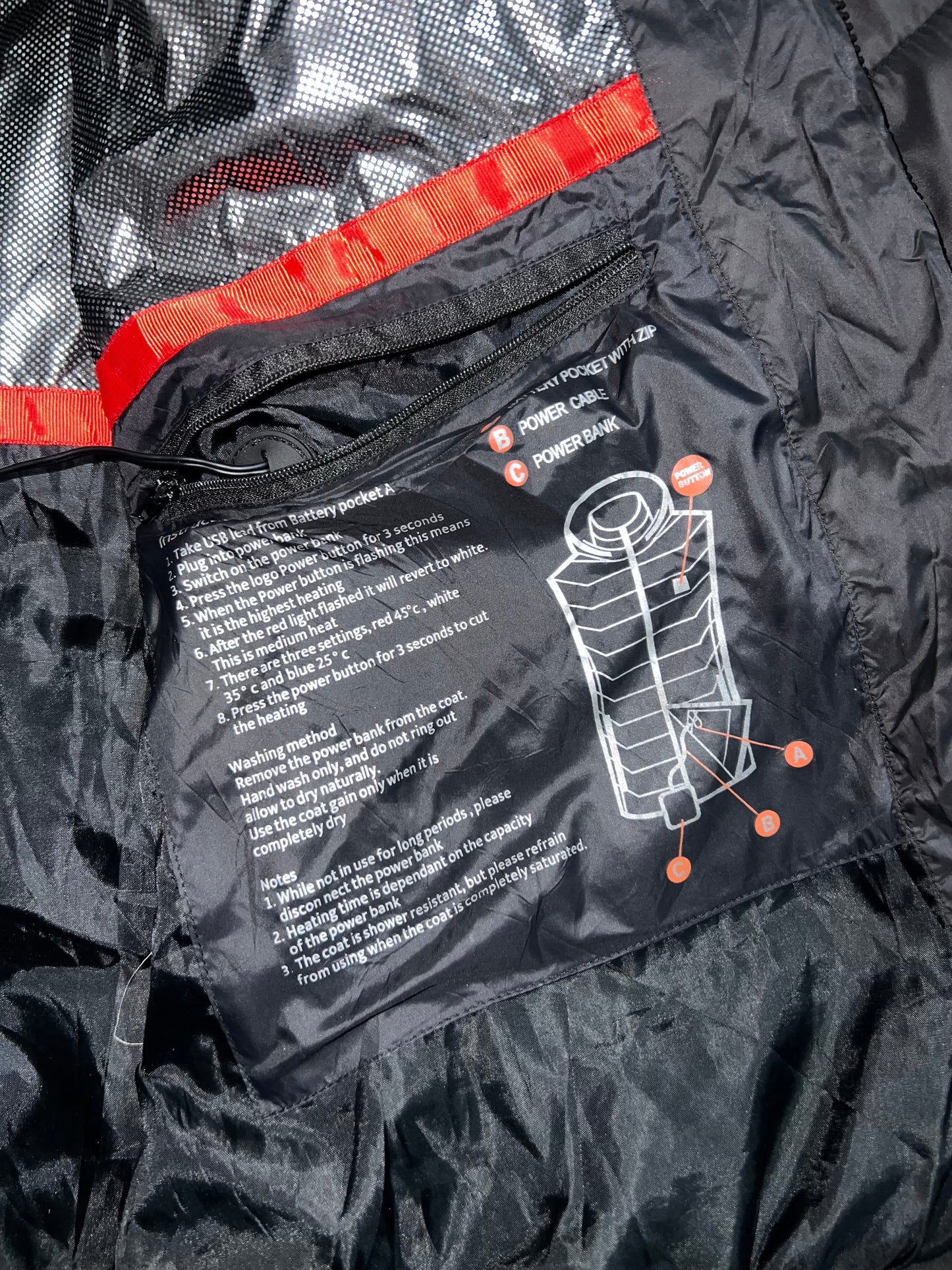 ZElectric Heating Jacket with on/Off switch (M/L)