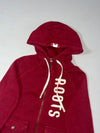 Vintage Roots Canada Maroon Zip-Up Hoodie (XS)