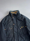 Nike Basketball Vintage Field Jacket Black Gold Swoosh (XL)