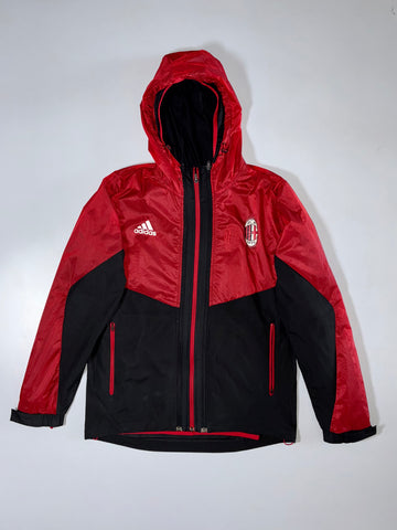 Adidas | AC Milan 2-in-1 Track Jacket + Detachable Windbreaker Shell (S/M)