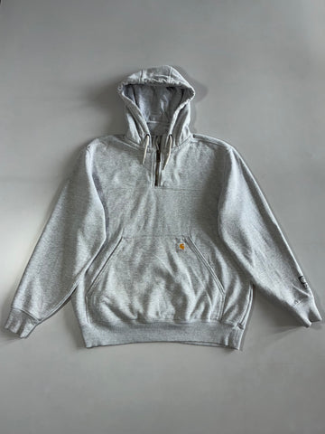 Carhartt Grey Quarter-Zip Hoodie (2Xl)