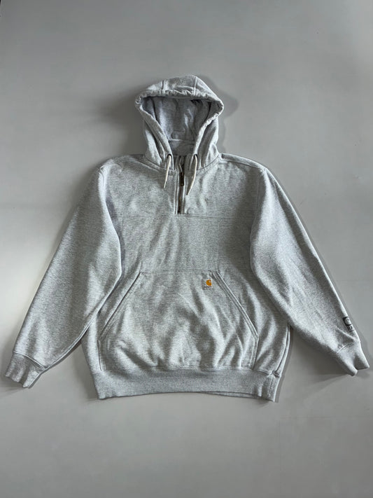 Carhartt Grey Quarter-Zip Hoodie (2Xl)