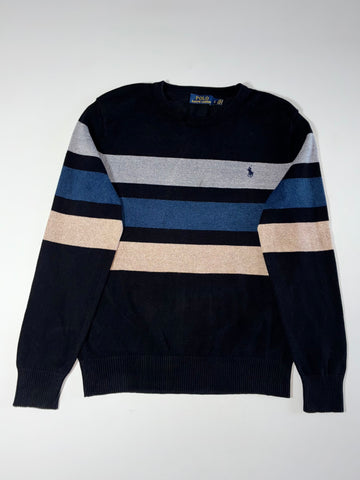 Polo Ralph Lauren Striped Sweater – Black (M)