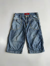 Evisu Denimmaster Wide Leg Denim Shorts (W:32) (L:27.5)