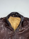 Vintage Schott Brown Leather Flight Bomber Jacket (XL/2XL)