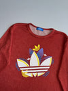Adidas Originals | Rust Red Trefoil Graphic Crewneck | (S)