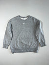 Nike Sportswear Mini Swoosh Oversized Fleece Crewneck Sweatshirt – Heather (L)
