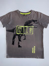 Wild Jurassic Generation” Dinosaur Graphic Tee | Charcoal Grey (XS)