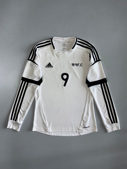 Adidas Formotion Korean FC #9 Long Sleeve Football Jersey
White/Black — Recycled Polyester (L)