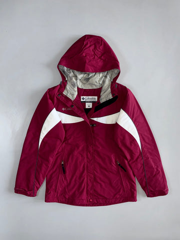 Columbia Sportswear | Insulated Hooded Ski Jacket | Raspberry & White | Women’s S (M)