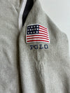 Polo Ralph Lauren USA Flag Fleece Hoodie – Heather Grey(M)