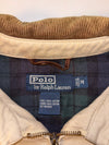 Polo Ralph Lauren Khaki Corduroy Collar Harrington Jacket – Plaid Lining, (XL)